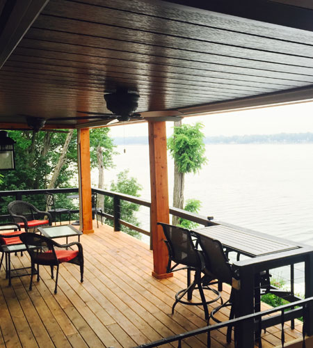 Under Deck Oasis of Metro Detroit Elegant Form and Function